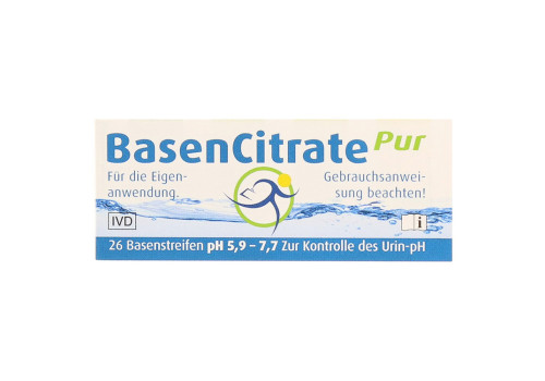 Basencitrate Pur Teststreifen ph 5,9-7,7 – PZN 2067497 (PZN 2067497)