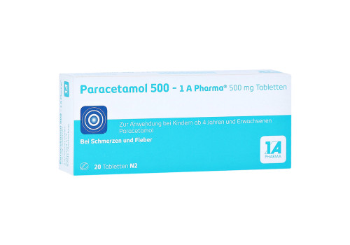 Paracetamol 500-1A Pharma – PZN 2481587 (PZN 2481587)