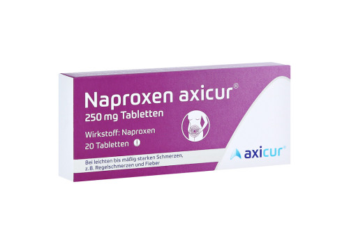 Naproxen axicur 250mg – PZN 14412120 (PZN 14412120)