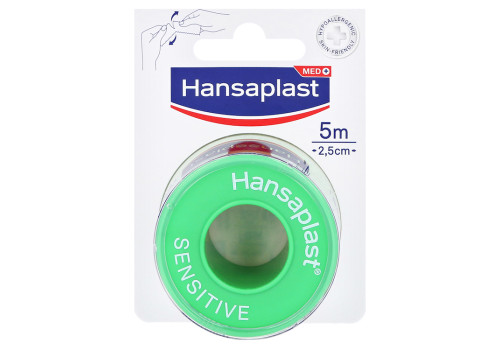 Hansaplast Fixierpflaster Sensitive 2,5 cm x 5 m – PZN 4778096 (PZN 4778096)