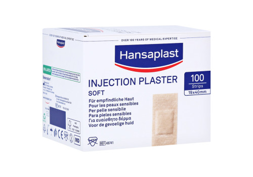 HANSAPLAST Soft Injektionspflaster Strips 19x40 mm – PZN 757967 (PZN 757967)