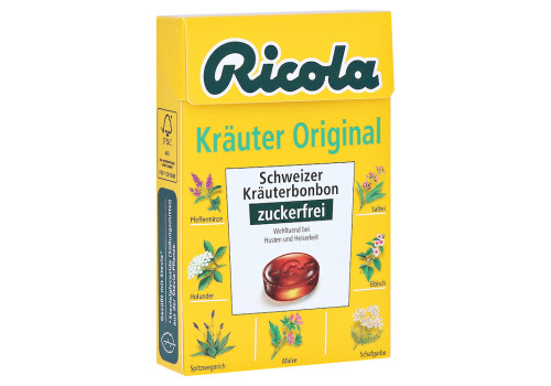 Ricola Kräuter Original Schweizer Kräuterbonbon zuckerfrei – PZN 3648776 (PZN 3648776)