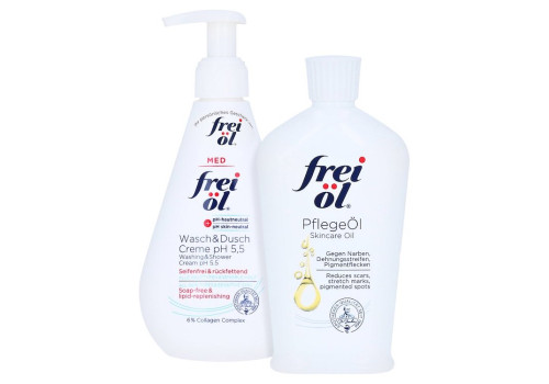 frei öl Pflegeöl + gratis FREI ÖL Wasch & DuschCreme 250 ml – PZN 11358897 (PZN 11358897)