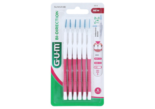 GUM Bi-Direction Interdentalb.1,2 mm pink – PZN 11347882 (PZN 11347882)