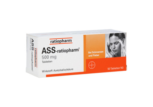 ASS-ratiopharm 500mg – PZN 3404867 (PZN 3404867)