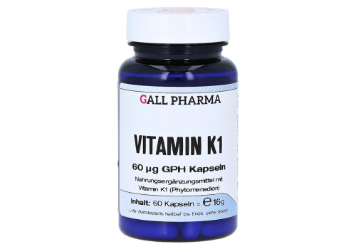 VITAMIN K1 60 µg GPH Kapseln – PZN 4631973 (PZN 4631973)