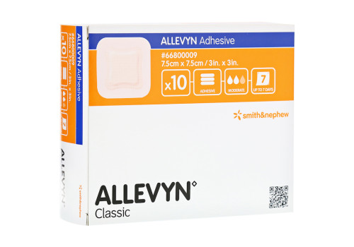 ALLEVYN Adhesive 7,5x7,5 cm haftende Wundauflage – PZN 7388941 (PZN 7388941)