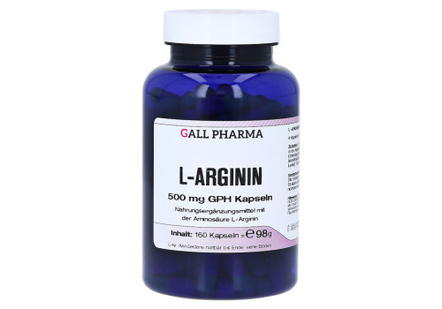 L-ARGININ 500 mg GPH Kapseln – PZN 1398074 (PZN 1398074)